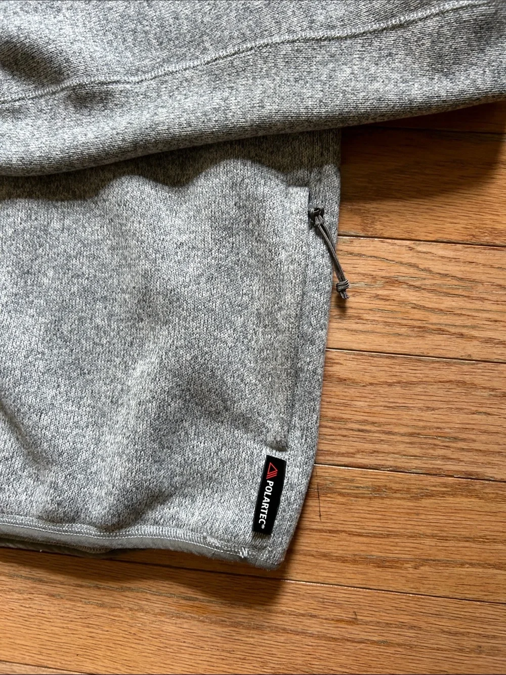 J. Crew Men's Heather Light Gray Quarter-Zip Pullover